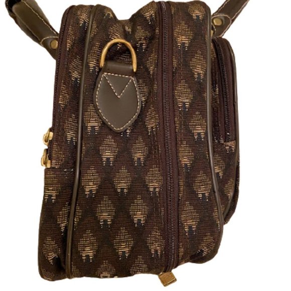 Oscar de la Renta Spacious Tapestry Weekender Bag - Picture 6 of 9